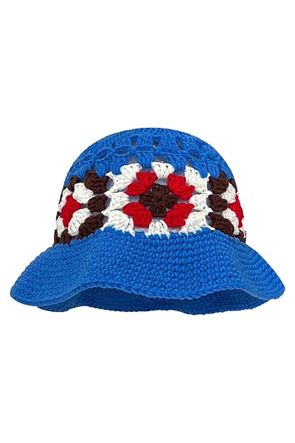Hats for Women Japanese Vintage Hollow Flowers H Made Knitted Pot Hat Autumn Winter Sweet All Cotton Hat Show Face Small Hats