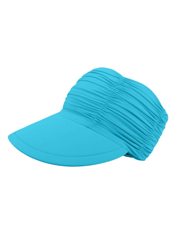 Hats for Women Lightweight Foldable Ponytail Hole Wide Brim Fashion Sports Sun Visor Hat