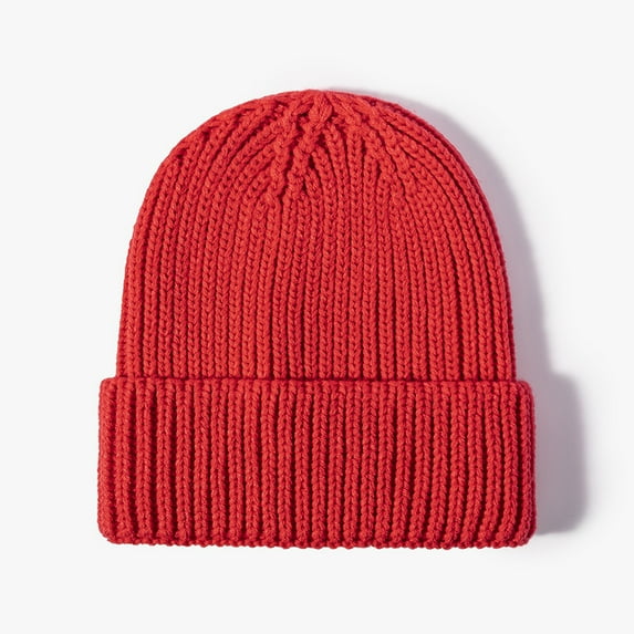 Hats for Women/Men Fall/winter Hat Monochrome Shopping Dome Beanie Cold Hat Fashion Wool Hat Warm Padded Knit Hat