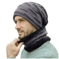thumbnail image 1 of Hats for Women Mens Hats Men's Winter Knitted Windproof Hood Scarf Coif Winter Knit Hat Warm Hats for Men, 1 of 9