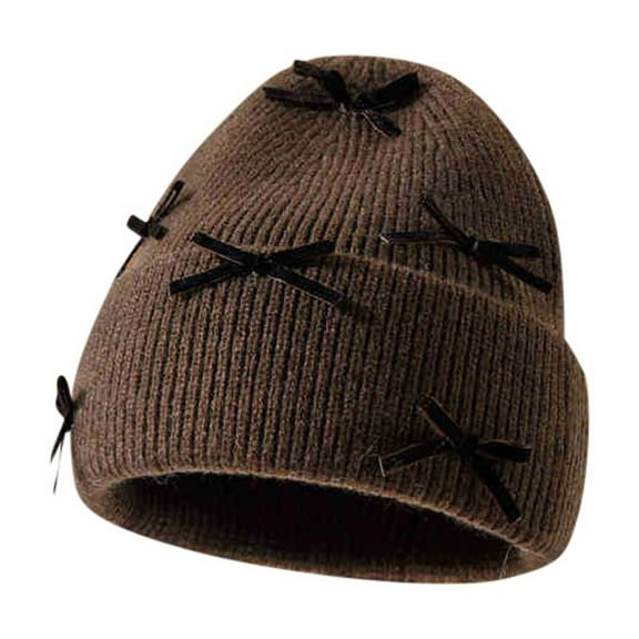 Hats for Women Mens Hats Women's Knitted Bow Hat for Fall And Winter Warm And Stylish Winter Hat
