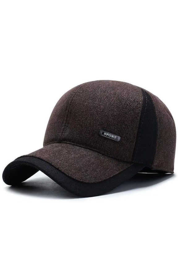 Hats for Women Old Hatautumn Winter Baseball Cap Middle Elderly Warm Dad Earmuffs Thickened Old Cap Hats