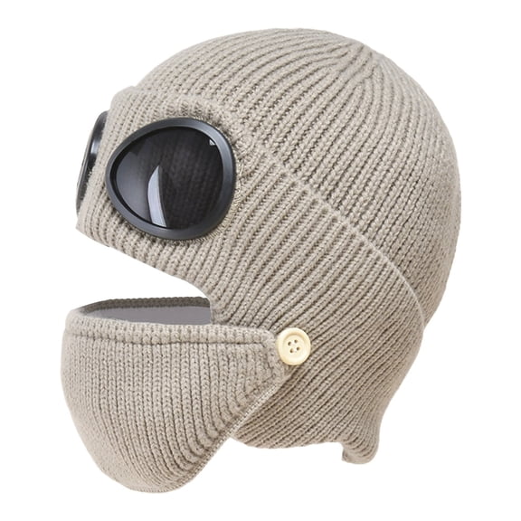 Hats for Women Pilot Ear Cap Thickened Warm Woolen Hat Korean Knitted Hat With Hats