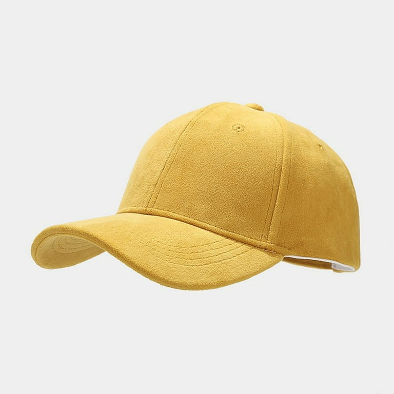 Vintage Men's Caps - Yellow