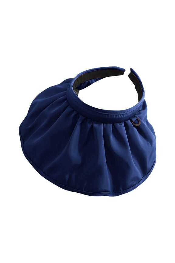 Hats for Women Pure Colored Conch Shape Summer Sun Visor Hats Headb S for Wide Brim Roll Up Beach Hats Foldable Hats