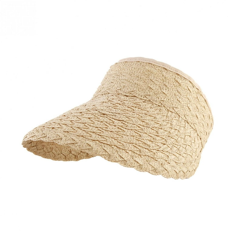 Hats for Women UPF 50+ UV Sun Protective Convertible Beach Visor Hat  Women's Sunshade Breathable Hollow Sun Hat Outdoor Tourism Fisherman Hat