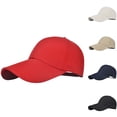 thumbnail image 1 of Hats for Women Unisex Solid Extra Long Brim Baseball Cap Casual Street Beige One Size, 1 of 3