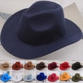 thumbnail image 1 of Hats for Women Unisex Wool Mid Brim Western Cowboy Performance Hat Hot Pink One Size, 1 of 4