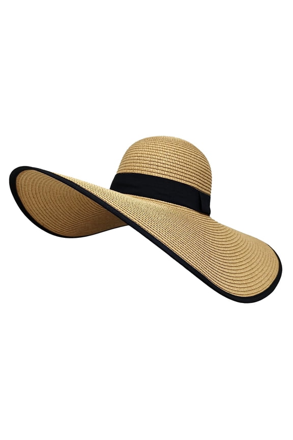 Hats for Women Wide Brim Beach Hat UV Sun Coverage Foldable Women's SummerLeisure Outing Sun Sun Shading Vacation Beach Straw Hat Sun Hat