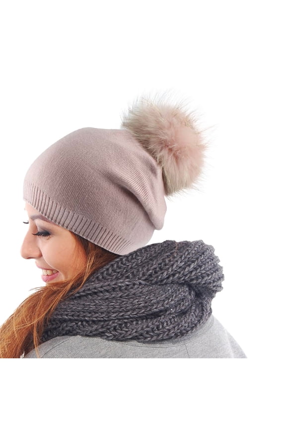 Hats for Women Winter Autumn Hat Plush Bobble I Beany Knitted Winter Hats