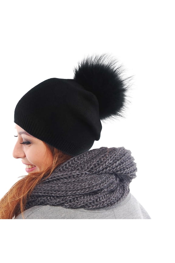 Hats for Women Winter Autumn Hat Plush Bobble I Beany Knitted Winter Hats