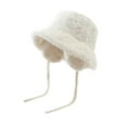 thumbnail image 1 of Hats for Women Winter Hat Fuzzy Bucket Hat Women Men Furry Cute Bucket Hats Winter Warm Fisherman Funny Hat, 1 of 3