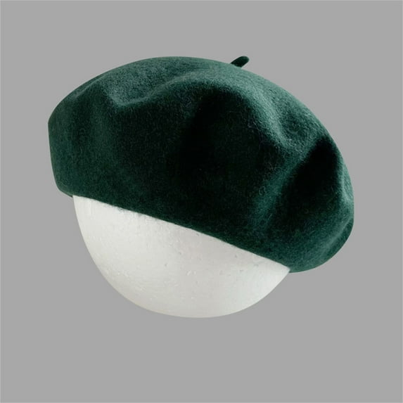 Hats for Women Wool Beret Hat French Beret Cap Winter Artist Painter Hat Solid Color for Women