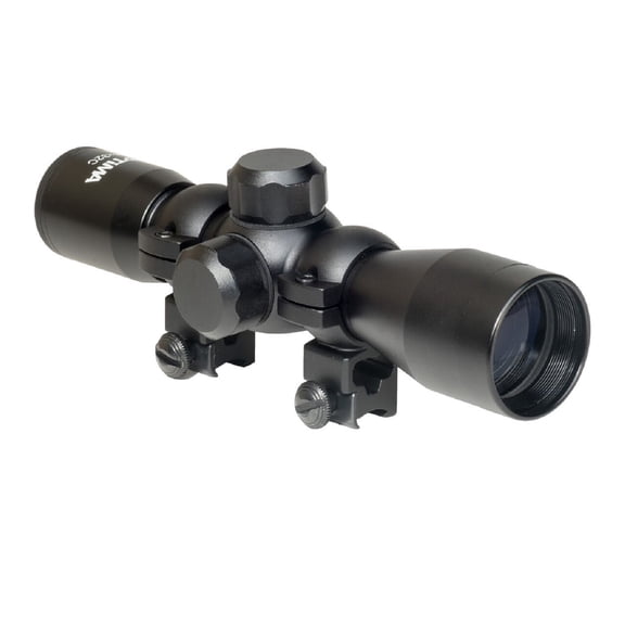 Hatsan Optima 4x32 Compact Airgun Scope w/ Rings 1 in Black Aluminum