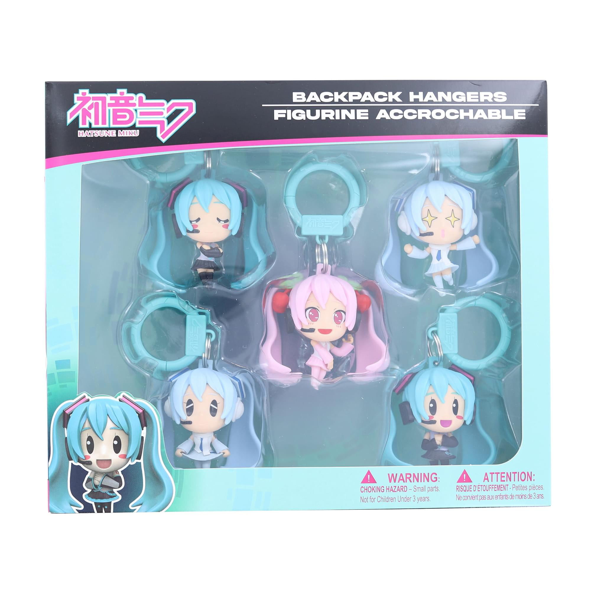 Hatsune Miku 5-Piece Backpack Hanger Collectors Box - Walmart.com