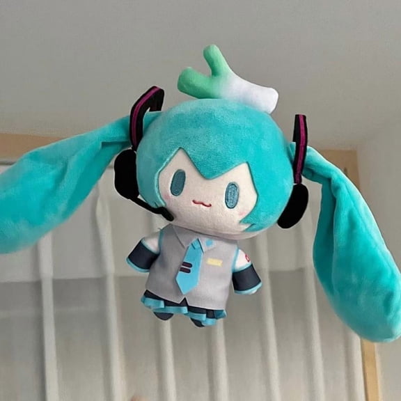 Hatsune Miku Cartoon Plush Doll Anime Periphery Pillow Soft Stuffed Lovely Room Decoration A Holiday Gifts for Boys and Girls