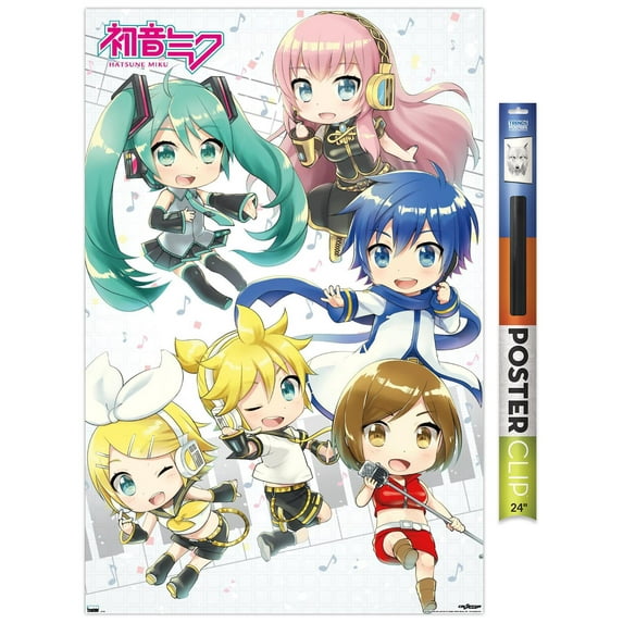 Hatsune Miku - Chibi Wall Poster, 22.375" x 34"