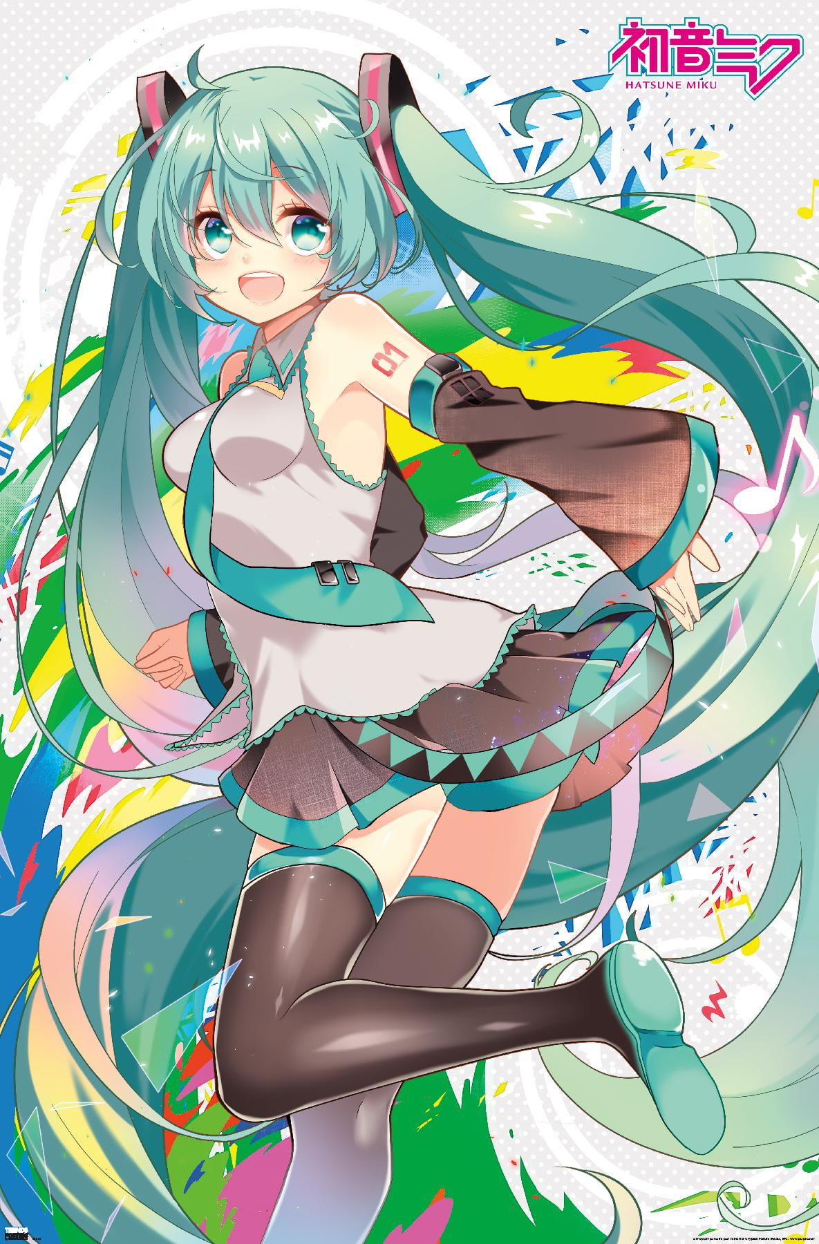 Hatsune Miku Vocaloid Anime Girls Fan Art Matte Finish Poster