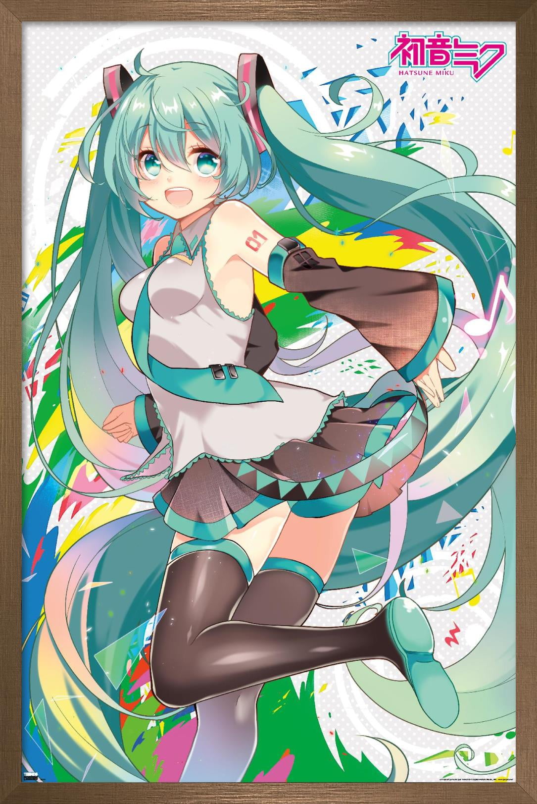 Hatsune Miku - Color Splash Wall Poster, 22.375