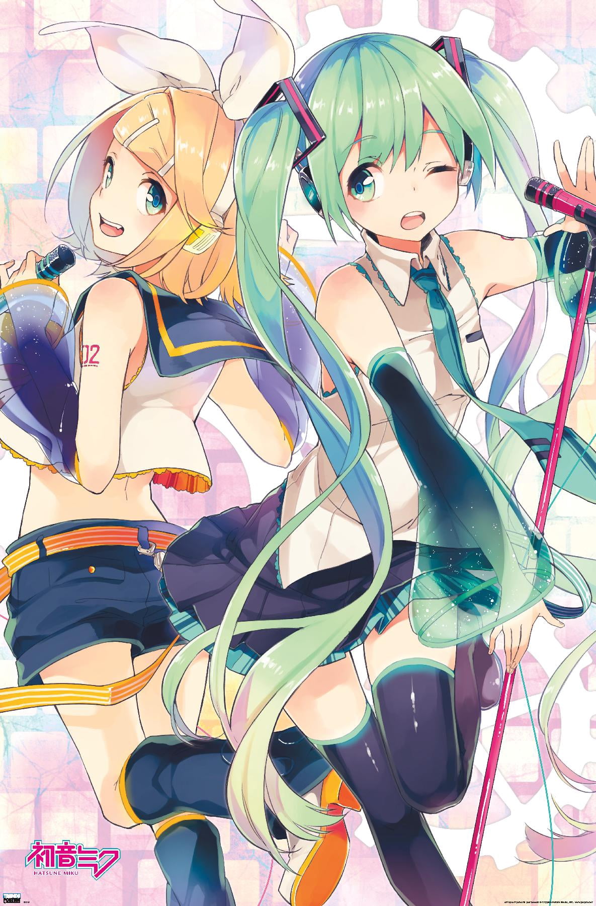 Hatsune Miku - Duo Wall Poster, 22.375" x 34"
