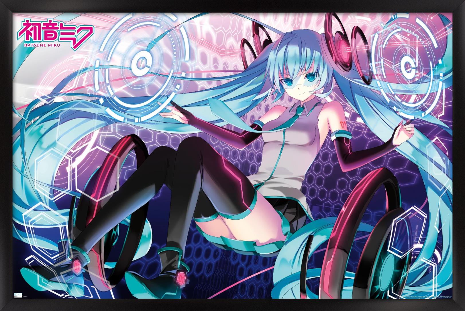 Hatsune Miku - Electronic Wall Poster, 22.375 Hatsune Miku - Electronic Wall Poster, 22.375