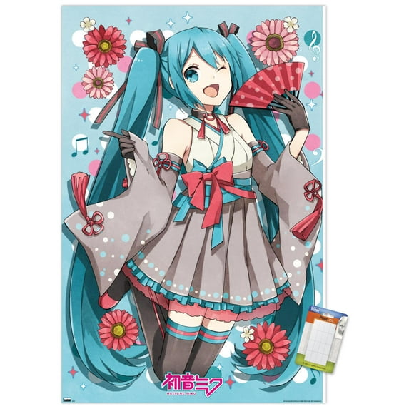 Hatsune Miku - Fan Wall Poster, 14.725" x 22.375"