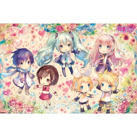 Hatsune Miku - Floral Fantasy Wall Poster, 22.375" x 34"