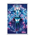 thumbnail image 1 of Hatsune Miku - Flowers Wall Poster with Wooden Magnetic Frame, 22.375" x 34", 1 of 3
