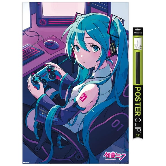 Hatsune Miku - Game Night Wall Poster, 22.375" x 34"