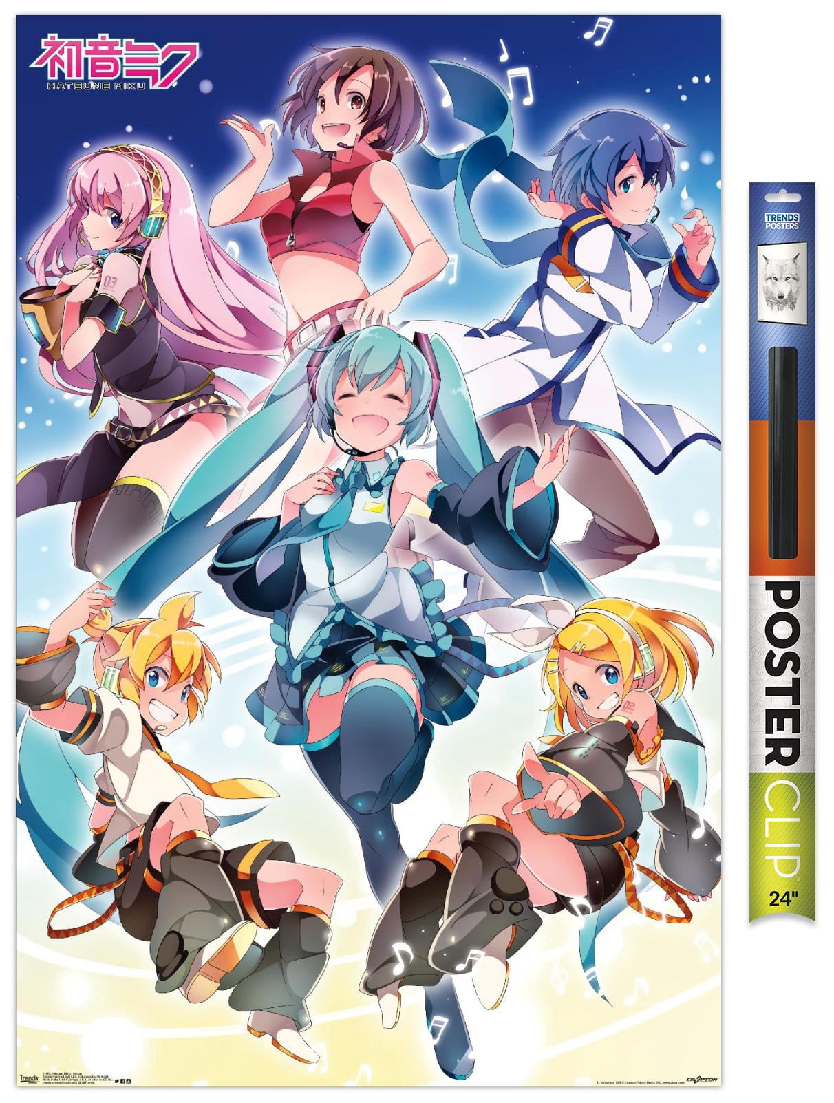 Hatsune Miku - Group Wall Poster, 22.375" x 34"