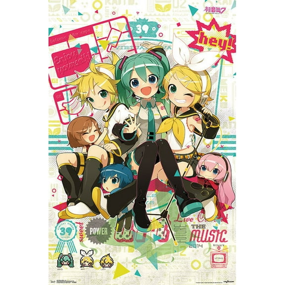Hatsune Miku - Hey Wall Poster, 22.375" x 34"