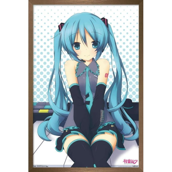 Hatsune Miku - Keys Wall Poster, 14.725" x 22.375", Framed