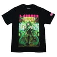 thumbnail image 1 of Hatsune Miku Mens T-Shirt - Crossed Leg Hatsune Sitting On Chair Below Name (Medium), 1 of 1