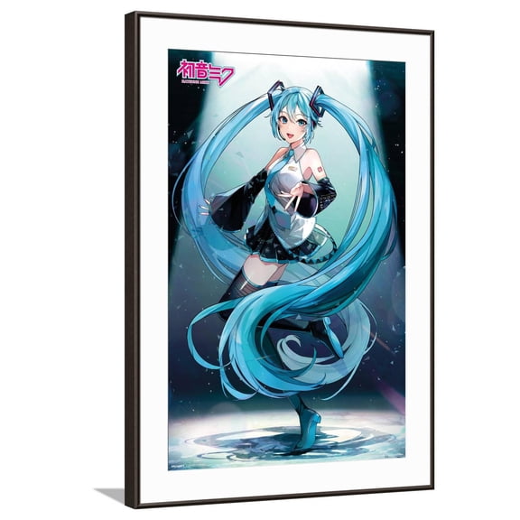 Hatsune Miku - Moonlight Elegance Canvas Wall Poster, 22.375" x 34"