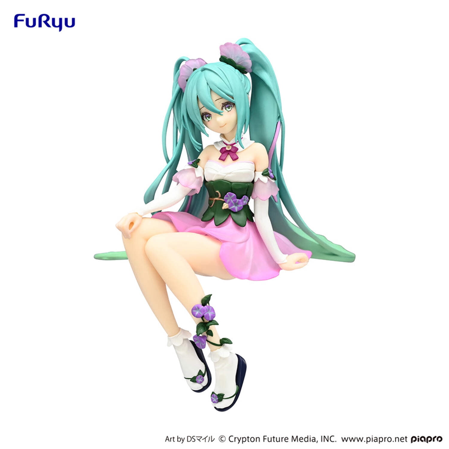 Hatsune Miku Noodle Stopper Figure Flower Fairy Morning Glory Pink Color Ver.