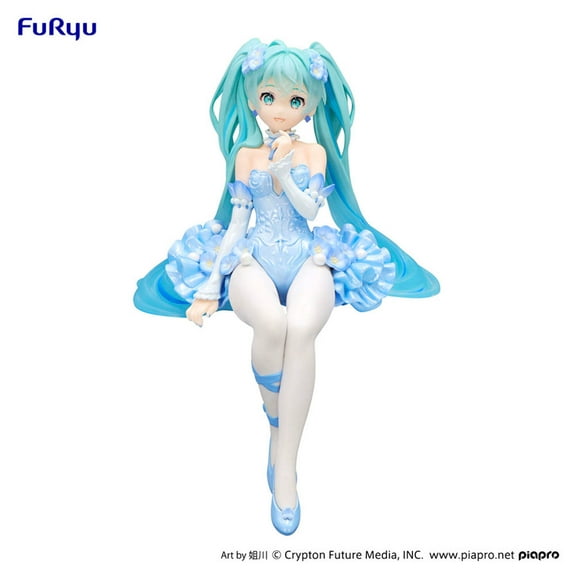 Hatsune Miku Noodle Stopper Figure -Flower Fairy Nemophila Pail Blue Color ver.-
