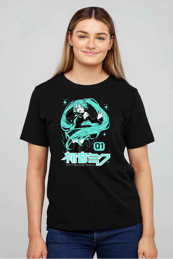 Hatsune Miku Project Diva Kawaii Anime Girl T-shirt up to size 5XL.