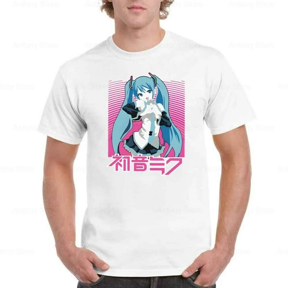 Hatsune Miku Project Diva Kawaii Vocaloid Anime T-shirt up to size 5XL.