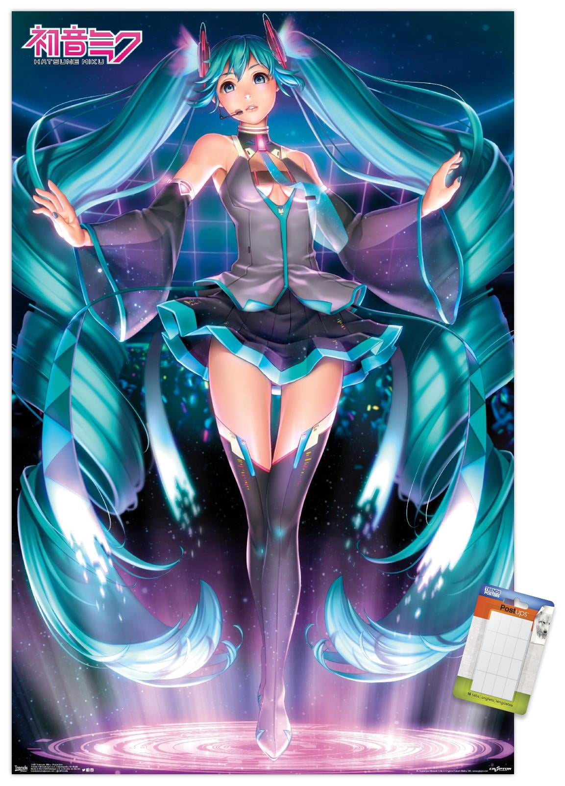 Hatsune Miku - Projection Wall Poster, 22.375" x 34"