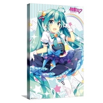 Hatsune Miku - Skirt Canvas Wall Poster, 14.725" x 22.375"
