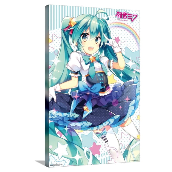 Hatsune Miku - Skirt Canvas Wall Poster, 22.375" x 34"