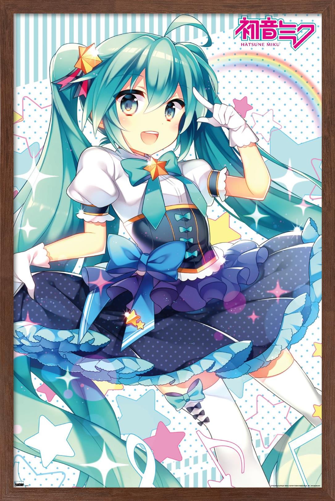 Hatsune Miku - Skirt Wall Poster, 22.375" x 34", Framed