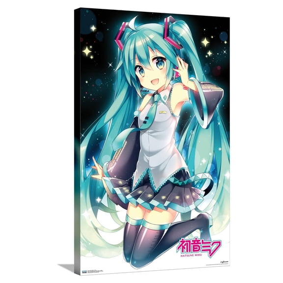 Hatsune Miku - Smile Canvas Wall Poster, 22.375" x 34"