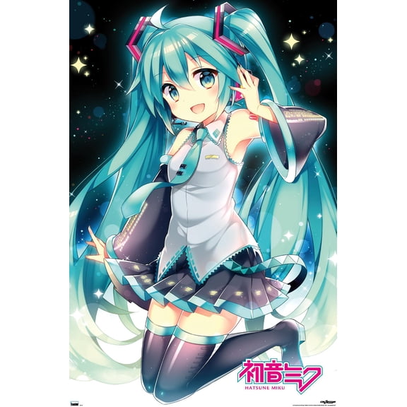 Hatsune Miku - Smile Wall Poster, 22.375" x 34"