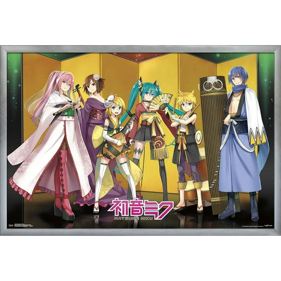 Hatsune Miku - Stage Wall Poster, 22.375" x 34", Framed