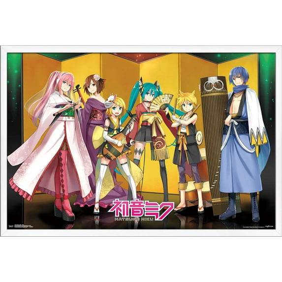 Hatsune Miku - Stage Wall Poster, 22.375" x 34", Framed