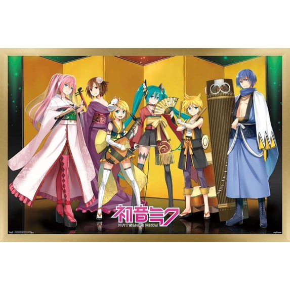 Hatsune Miku - Stage Wall Poster, 22.375" x 34", Framed
