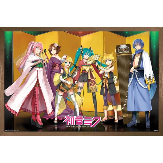 Hatsune Miku - Stage Wall Poster, 22.375" x 34", Framed