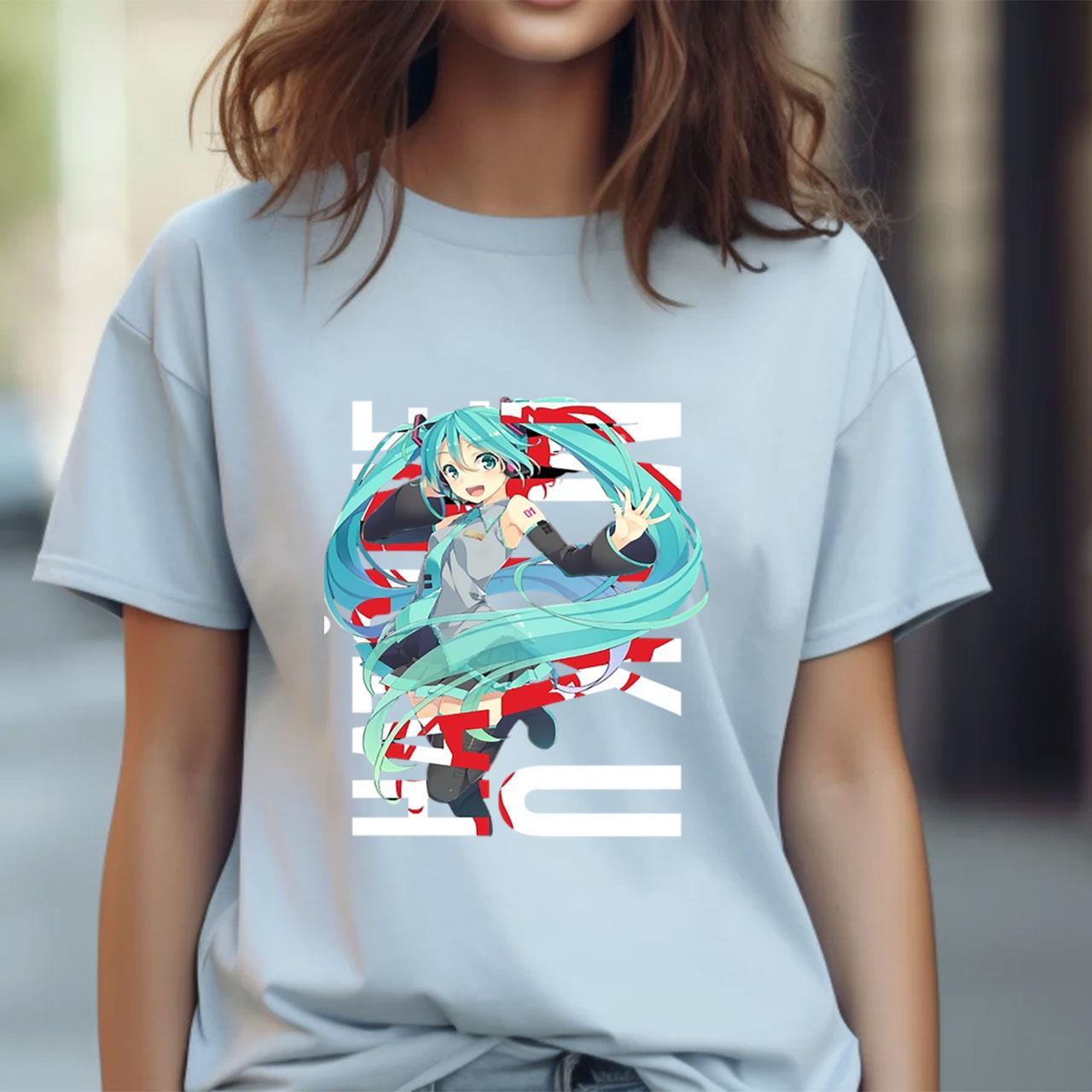 Hatsune Miku T-Shirt Anime Girl, harajuku style, japanese streetwear ...