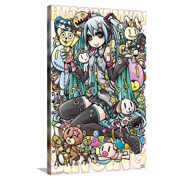 Hatsune Miku - Toys Canvas Wall Poster, 22.375" x 34"